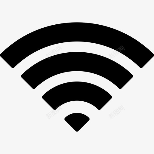 Wifi信号接口android应用程序图标svg_新图网 https://ixintu.com Wifi信号 android应用程序 接口