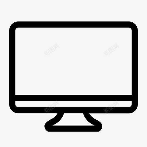台式机一体机电脑图标svg_新图网 https://ixintu.com imac 一体机 台式机 屏幕 电脑 科技设备小工具