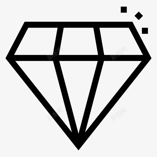钻石水晶金融图标svg_新图网 https://ixintu.com 品质 戒指 水晶 珠宝 金融 钻石 银行理财系列图标