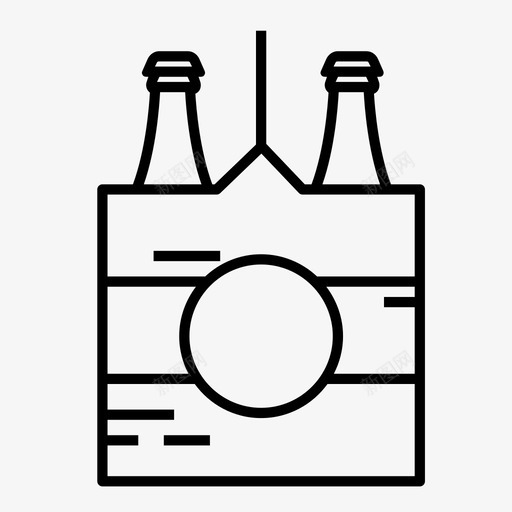 啤酒盒啤酒瓶啤酒板条箱图标svg_新图网 https://ixintu.com 包装 啤酒板条箱 啤酒瓶 啤酒盒