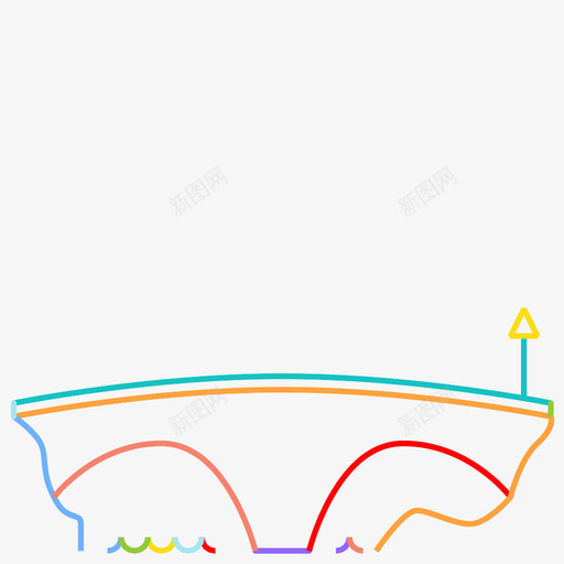 路桥汽车乡村图标svg_新图网 https://ixintu.com 乡村 标志 汽车 路桥