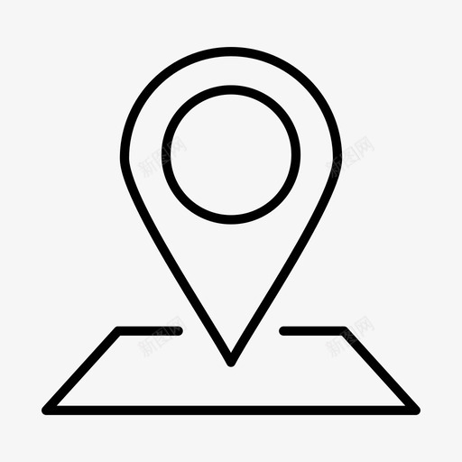 位置定位器地图图标svg_新图网 https://ixintu.com 位置 地图 定位器 针脚位置
