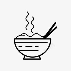 一碗汤面面碗食物图标高清图片