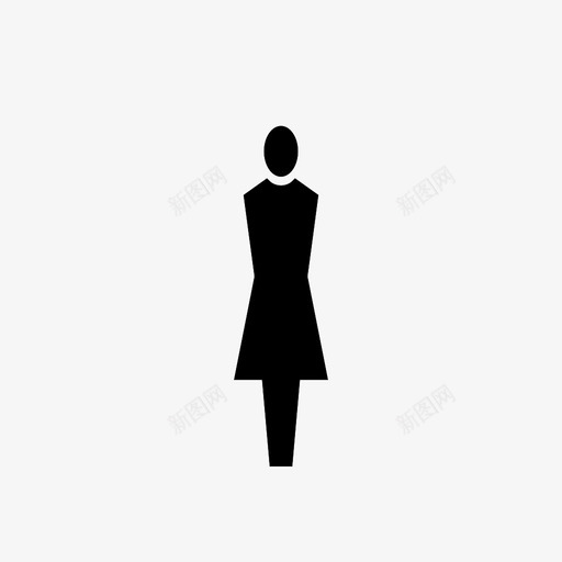 女人衣服性别图标svg_新图网 https://ixintu.com 女人 性别 衣服