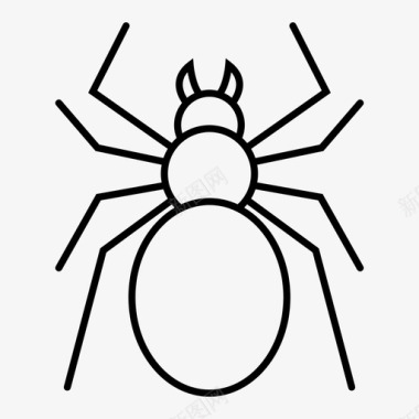 蜘蛛虫子昆虫图标图标