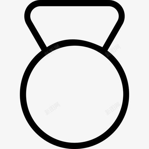 公斤健身壶铃球图标svg_新图网 https://ixintu.com 举重 健身 公斤 医疗线图标 壶铃球 重量