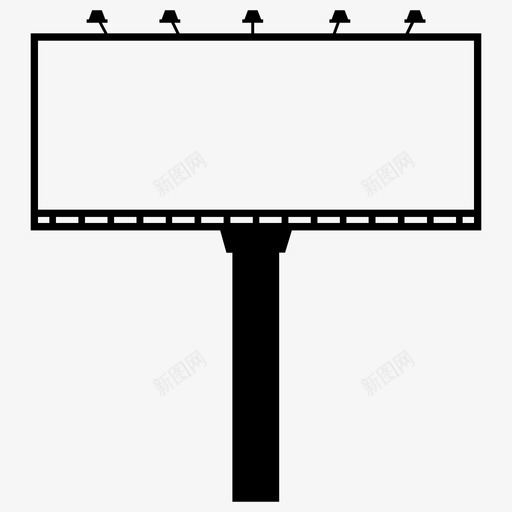 广告牌广告海报图标svg_新图网 https://ixintu.com 广告 广告牌 标牌 海报