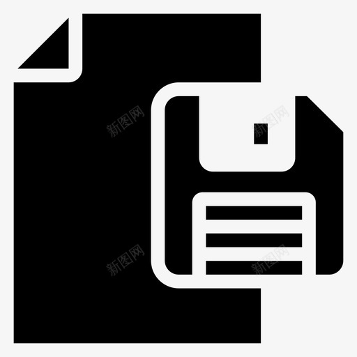 文件扩展名文件夹图标svg_新图网 https://ixintu.com 100个业务字形 扩展名 文件 文件夹 格式 纸张 节省