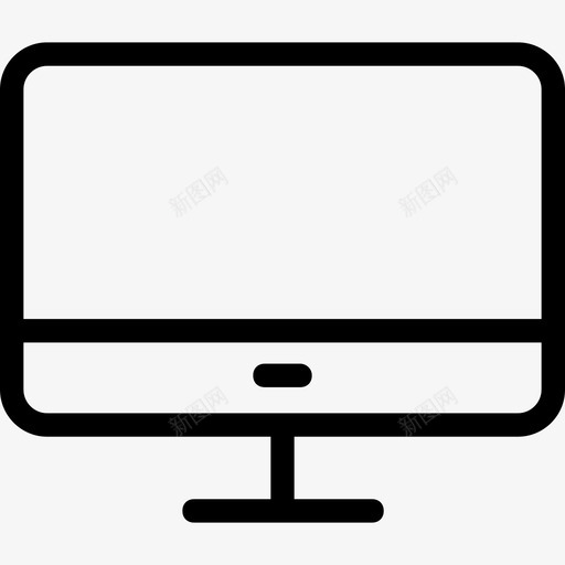 lcd显示屏led图标svg_新图网 https://ixintu.com lcd led 显示器 显示屏 电视 科技线图标