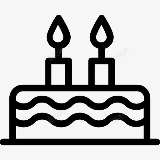 蛋糕烘焙食品生日蛋糕图标svg_新图网 https://ixintu.com 婚礼蛋糕 情人节蛋糕 烘焙食品 爱情和婚礼系列图标 甜点 生日蛋糕 蛋糕