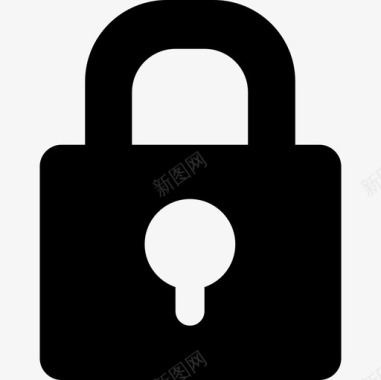 锁定挂锁基本用户界面填充图标图标