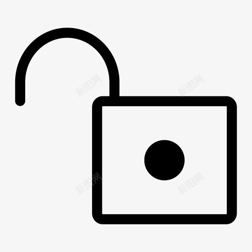 解锁安全解锁挂锁图标svg_新图网 https://ixintu.com 安全 解锁 解锁挂锁