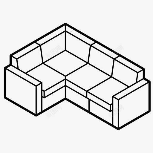 分段沙发沙发家具图标svg_新图网 https://ixintu.com 分段沙发 客厅 家具 放松 沙发 沙发扶手椅