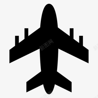 飞机机场旅行图标图标