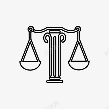 平衡真相的平衡法庭图标图标