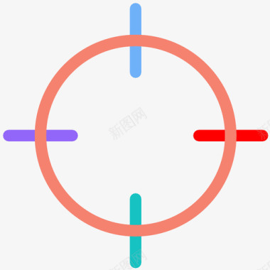 瞄准镜图标图标