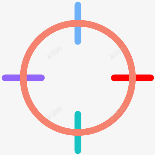 瞄准镜图标svg_新图网 https://ixintu.com 狙击镜 狙击镜头 瞄准镜