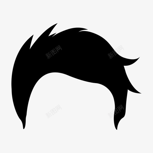 发型理发师头图标svg_新图网 https://ixintu.com 假发 发型 头 理发师 身体