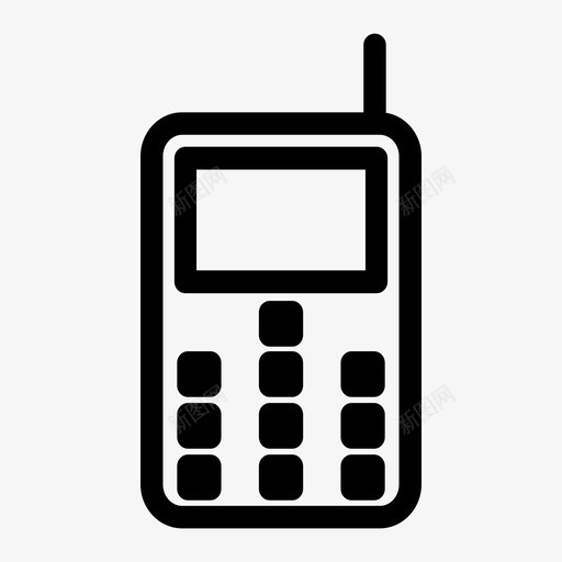 传统电话手机蜂窝电话图标svg_新图网 https://ixintu.com 传统电话 手机 移动电话 蜂窝电话