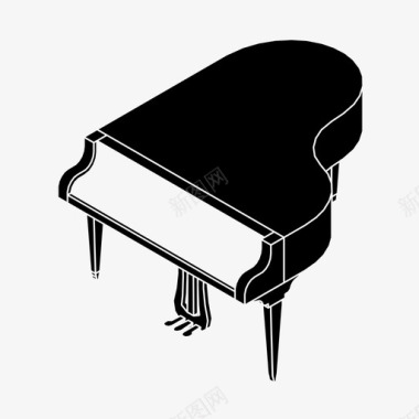 钢琴音乐会乐器图标图标