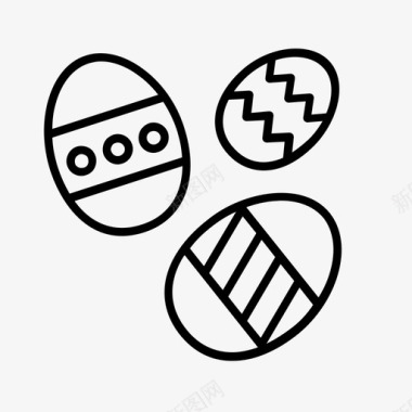 复活节彩蛋巧克力装饰图标图标