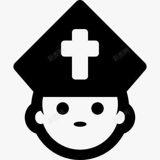 主教的脸人人的象形图图标svg_新图网 https://ixintu.com 主教的脸 人 人的象形图