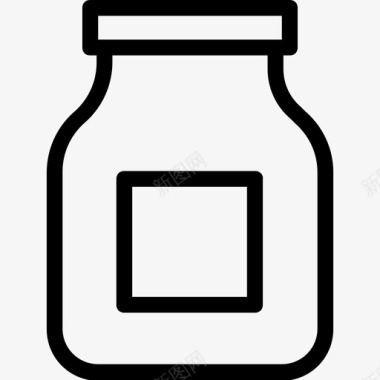 罐子瓶子食物图标图标