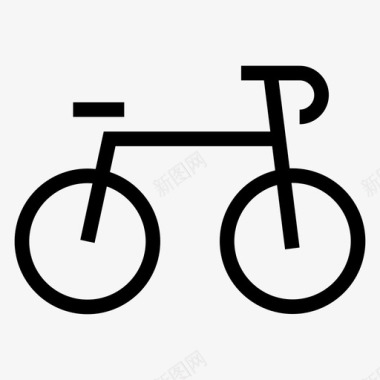 自行车公路自行车跑步图标图标