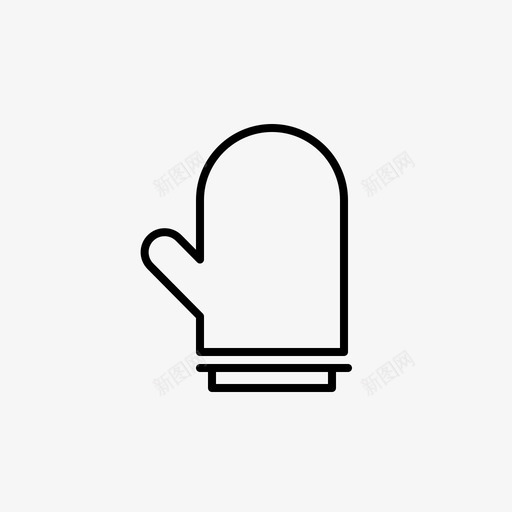 烤箱手套烹饪手套图标svg_新图网 https://ixintu.com 厨房 手套 暖气 烤箱手套 烹饪 用具和食物