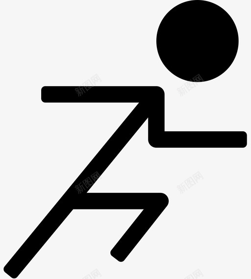 人运动员运动图标svg_新图网 https://ixintu.com 人 人填充 短跑 跑步 运动 运动员