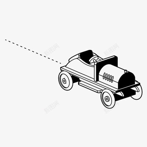 玩具车快比赛图标svg_新图网 https://ixintu.com 复古 快 比赛 玩具车 赛车