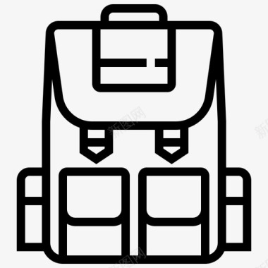 背包包旅行图标图标