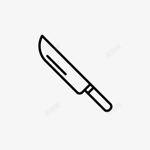 菜刀烹饪切片图标svg_新图网 https://ixintu.com 切片 器皿和食物 工具 烹饪 菜刀