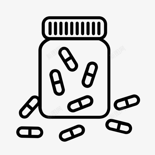 药丸实验室医学图标svg_新图网 https://ixintu.com 医学 实验室 科学 药丸 药物