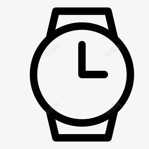 手表纯线条图标svg_新图网 https://ixintu.com 手表 纯线条