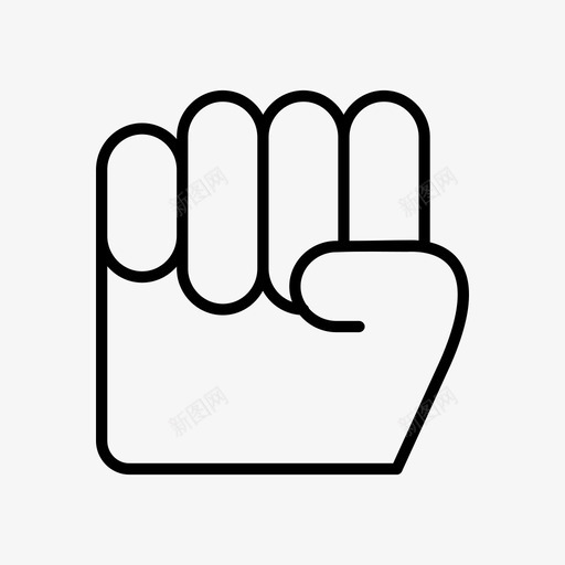 愤怒的手手指手势图标svg_新图网 https://ixintu.com 愤怒的手 手势 手指 抗议