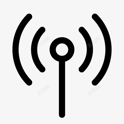 信号广播信号塔图标svg_新图网 https://ixintu.com wifi 信号 信号塔 广播 无线 纯线路