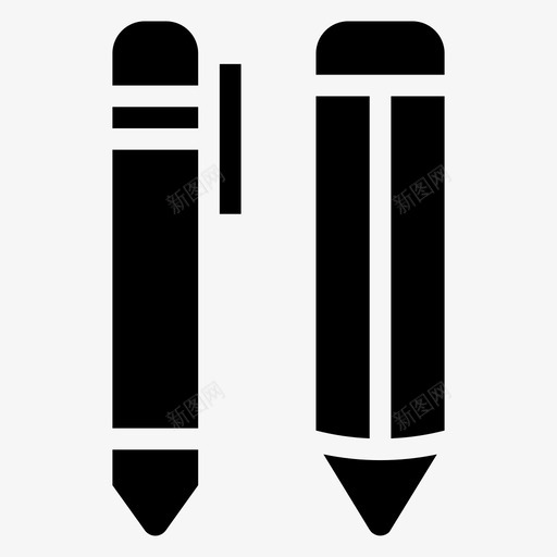 铅笔商业绘画图标svg_新图网 https://ixintu.com 100个商业符号 写作 商业 学校 绘画 编辑 铅笔