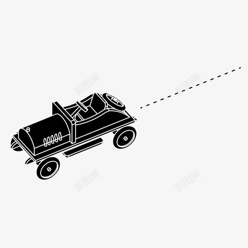 玩具车快比赛图标svg_新图网 https://ixintu.com 复古 快 比赛 玩具车 赛车