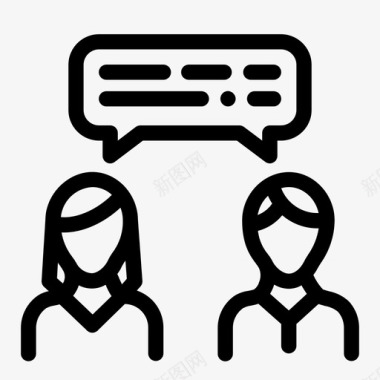 沟通谈话谈判图标图标