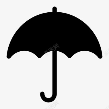 伞安全黑伞漂亮伞图标图标