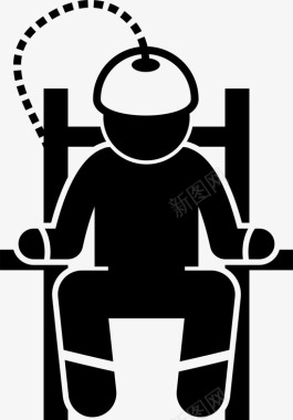电椅死刑行刑图标图标