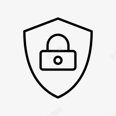 屏蔽锁密码保护图标图标