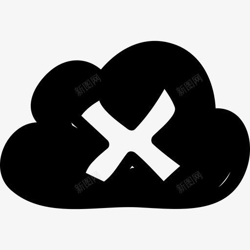 云错误界面手绘web应用程序图标svg_新图网 https://ixintu.com 云错误 手绘web应用程序 界面