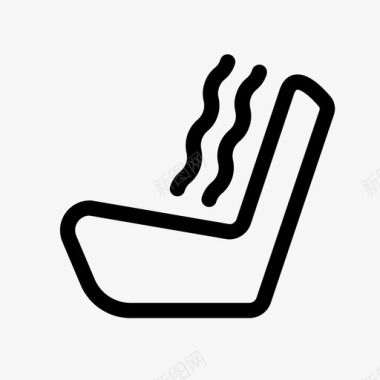 座椅加热调节自动图标图标