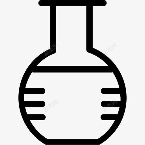 烧瓶化学实验图标svg_新图网 https://ixintu.com 化学 医疗线图标 实验 实验室烧瓶 烧瓶 研究