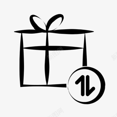 礼品转让生日礼物礼品盒图标图标