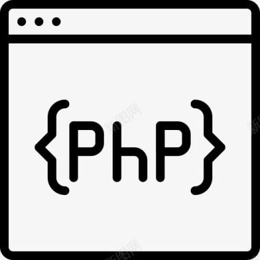 php代码编码开发图标图标