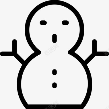 雪人圣诞节冬天图标图标
