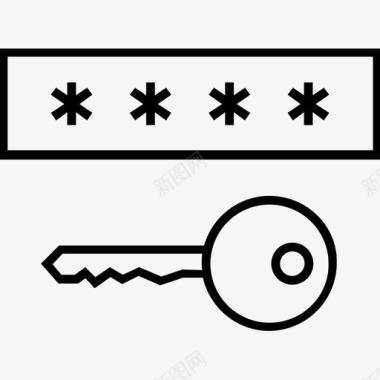 加密密钥访问密码图标图标